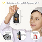 LLQ Ramadan Lanterns (5-12pcs) - Mini Lanterns Decorative Lights - Ramadan Gifts & Table Centerpiece, Eid Mubarak Decorations, Black