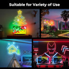 50FT LED Neon Rope Lights, Flexible Led Rope Lights Control with App/Remote, IP67 Outdoor RGB Color Changing Led Neon Lights Waterproof, Music Sync Led Strip Lights for Bedroom Decor