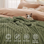 Bedsure GentleSoft Cypress Twin XL Blanket for Bed - Cozy Soft Blankets for Women, Cute Small Fleece Throws for Girls, Birthday Gifts for Women Decor Gifts, 66x90 Inches