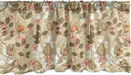 Ambesonne Autumn Window Valance, Seasonal Fruits and Leafs Vintage Botanical Print Soft Brown Toned Backdrop, Curtain Valance for Kitchen Bedroom Decor with Rod Pocket, 42" x 12", Sepia Multicolor