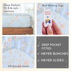 California Design Den Full Size Bed Sheets Set - 400 Thread Count Sateen, Natural 100% Cotton Sheets for Full Size Bed, Deep Pocket Cooling and Durable Bedding Set - Antique Rose