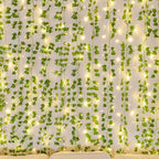 KASZOO 84Ft 12 Pack Artificial Ivy Garland Fake Plants, Vine Hanging Garland with CE Certified 80 LED String Light, Hanging for Home Bedroom Garden Party Wedding Wall Room Decor, Green