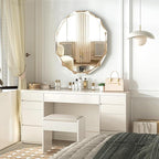 Silver Wall Mirror-Beveled Edge Frameless Mirror for Bathroom, Vanity, Bedroom, Rectangle Mirrors（24X30inch）