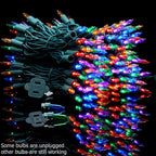 YULETIME 200 Count Multicolor LED Christmas Lights, 66 Feet Green Wire UL Certified Commercial Grade Holiday String Light Set (Multicolor)