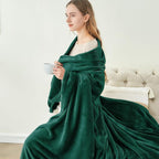 BEDELITE Fleece Blanket Christmas Forest Green Throw Blankets for Couch & Bed, 300GSM Luxury Plush Cozy Fuzzy Blanket 50" x 60", Super Soft Warm Lightweight Throw Blanket for Travel Camping