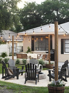 addlon 72FT(36FT*2) Outdoor String Lights Commercial Grade Weatherproof Strand, 30 Edison Vintage Bulbs, 24 Hanging Sockets and 6 Spare Bulbs, ETL Listed Decorative Cafe Patio Lights for Bistro