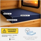 Foamma 12" x 36" x 76" Water Resistant Gel Memory Foam RV Bunk Mattress, Firm High Density Foam Base, Comfortable and Durable Polyester Cover, Truck, Camper, Travel Trailer, Made in USA!