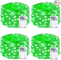 4 Pack 50 LED Fairy Lights Battery Operated with Timer, 16FT Waterproof Halloween Battery Lights Outdoor Indoor Starry Mini Led String Light for Halloween parties Bedroom Home DIY Decoration (Green)