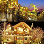 Decute 300LED 99FT Christmas Tree String Lights Green Wire Dimmable with Remote Control, UL Listed Plug in Fairy Starry Lights Decorative for Christmas Tree Party Wedding Indoor Outdoor Warm White