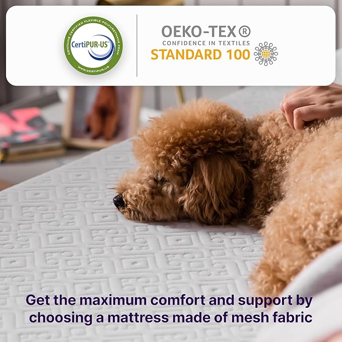 NapQueen Full Mattress, 14 Inch Elizabeth Cooling Gel Memory Foam Mattress, Full Bed Mattress in a Box, CertiPUR-US Certified, Medium Firm, Breathable Soft Fabric Cover