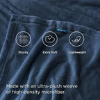 Bedsure GentleSoft Fleece Blankets Queen Size Mineral Blue - Bed Blanket Soft Lightweight Plush Fuzzy Cozy Luxury Microfiber, 90x90 inches