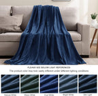 BEDELITE Fleece Blanket King Size Blankets for Bed, Luxury Plush Cozy Fuzzy Blanket 108x90 inches, Super Soft Warm Lightweight Throw Blanket All Seasons Suitable, Navy Blue