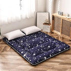 MAXYOYO Navy Star Futon Mattress Japanese Tatami Mat Foldable Bed Portable Camping Mattress Kids Sleeping Pad Floor Lounger Couch Bed, Full