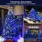 ODEETRONIC Christmas Blue Lights, 21.63ft 100 Count Incandescent String Lights Connectable, 120V UL Certified Christmas Indoor String Lights for Xmas, Tree, Party, House, Garden Decor, Green Wire