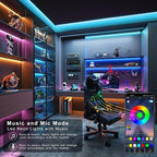300FT Led Lights for Bedroom, Color Changing RGB Led Strip Lights Indoor, Remote and App Control Led Light Strip Music Sync , DIY Fancy Led lights for Room Home Decor Ambient Lighting (3*100FT)