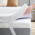 SINWEEK 2 Inch Gel Memory Foam Mattress Topper King Size, Ventilated High Density Pad for Back Pain, Bed Topper with Removable Soft Cover, CertiPUR-US Certified