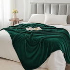 BEDELITE Fleece Blanket Christmas Forest Green Throw Blankets for Couch & Bed, 300GSM Luxury Plush Cozy Fuzzy Blanket 50" x 60", Super Soft Warm Lightweight Throw Blanket for Travel Camping