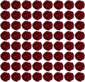 Auihiay 64PCS Burgundy Hydrangea Artificial Flowers, Silk Hydrangea Heads with Stems, Fake Flowers for DIY Wedding Centerpiece, Home, Party, Baby Shower, Garden Decoration (Burgundy)