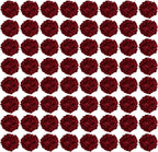 Auihiay 64PCS Burgundy Hydrangea Artificial Flowers, Silk Hydrangea Heads with Stems, Fake Flowers for DIY Wedding Centerpiece, Home, Party, Baby Shower, Garden Decoration (Burgundy)