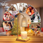 Hong-in Candle Warmer Lamp, Candle Lamp Warmer with Timer,Wax Melt Warmer,Crystal Candle Heater Lamp for Scented Wax, Elegant Home Decor, Clear Glass