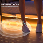 PAUTIX COB LED Strip with Motion Sensor,5V USB LED Tape Light 2700K Warm White,CRI90+ Super Bright,Dimmable Motion Activated LED Strip Light for Bedroom,Cabinets,Kitchen,Stair,Closet Lighting Projects