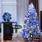 Brizled Smart Christmas Lights, 66ft 200 LED Color Changing Mini Lights, WiFi APP Controlled Xmas Tree Light, Dimmable Christmas Light Work with Alexa Google Home for Indoor Outdoor Year-Round Decor