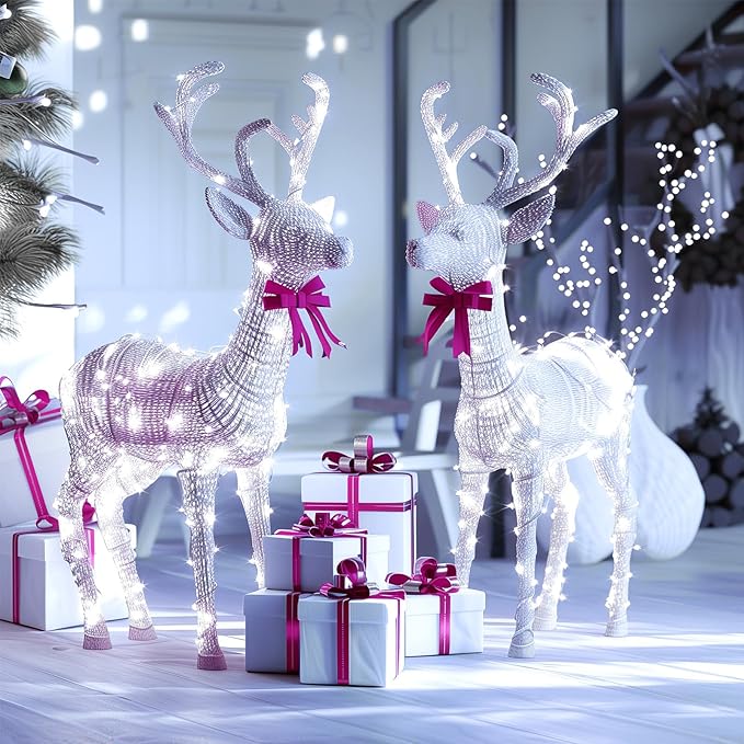 Fairy Lights Plug in, 99Feet 300LEDs Pure White String Lights, Waterproof Flexible Silver Wire Starry Lights for Bedroom Dorm Wedding Garland Wreath Wall Mason Jar Indoor Outdoor Christmas Tree