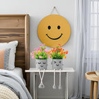 3 Packs Cute Fake Plants, Kawaii Artificial Potted Plants for Table Desk Home Bedroom Bathroom Office Shelf Office Wall Room Farmhouse Decor Artificial Plants B
