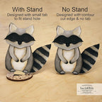 Back40Life Forest Critters Painted Wooden Animal Cutout Shapes (Small + Stands (Bundle of 8))
