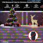 300 LED Rope Lights Outdoor String Lights Plug in, 100ft Warm White & Color Changing Christmas Lights Outdoor, Fairy Lights with Remote, Rope Lighting Waterproof for Garden Balcony(Not Connectable)