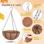 3 Set Artificial Fake Fall Hanging Flowers Plants Basket Outdoors Faux Hanging Baskets with Fall Flowers UV Resistant for Outside Yard Patio Garden Balcony Patio Porch Autumn Decor