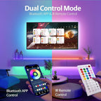 KEELIXIN 65.6ft LED Lights for Bedroom, Music Sync RGB LED Strip Lights with APP & Remote Control, Luces LED para Cuarto, Bluetooth LED Lights for Room, Home Decoration