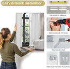 30"x36" Frameless Rectangle Wall Mirror with 1 inch Beveled Edge for Bathroom Vanity