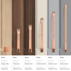KHTumeWare 10 Pack 6-1/4 Inch Cabinet Handles - Brushed Antique Copper Pulls and Drawer Handles for Cupboards