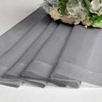 Aiyufeng Sheer Voile Window Treatment Rod Pocket Curtain Panels for Kitchen Bedroom Living Room Drapes Sunlight Filtering Privacy Semi Home Decor Assorted (Grey, 42 W x 90 L)