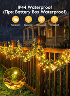 2 Pack Fairy Lights Battery Operated, 5Ft 60 LEDs Firecracker Twinkle Lights with Remote, Copper Wire String Lights for Bedroom Wedding Wreath Meson Jar Indoor Outdoor Decoration, Warm White