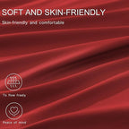 Monbix King Size Comforter Set - 7 Pieces Bed in a Bag King, Bright Red Bedding Sets with Comforter, All Seasons Down Alternative Comforter Bed Set with Sheets, Pillowcases & Shams