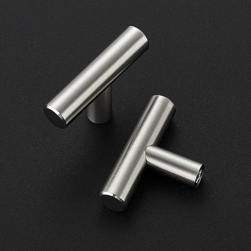 15 Pack Brushed Nickel Cabinet Knobs - Kitchen Cabinet Knobs Silver Cabinet Pulls for Kitchen Cabinet Drawer Stainless Steel Dresser Knobs for Cabinet Hardware 2in Length Single Hole T Bar