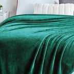 Walensee Fleece Blanket Plush Throw Fuzzy Lightweight (King Size 108x90 Emerald Green) Super Soft Microfiber Flannel Blankets for Couch, Bed, Sofa Ultra Luxurious Warm and Cozy for All Seasons