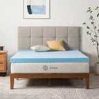 ZINUS 3 Inch Green Tea Cooling Gel Memory Foam Mattress Topper, Cooling Gel Foam, CertiPUR-US Certified, Twin, Blue