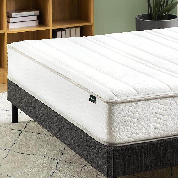 ZINUS 6 Inch Foam and Spring RV Mattress, [New Version], Short Queen for RVs, Campers & Trailers, Smaller, More Convenient WonderBox Packaging, Mattress-in-a-Box