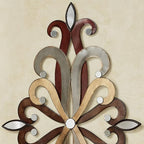 Fiorenzo Wall Sconce Pair | Set of Two Candle Sconces | Modern Candle Holders | Mirrored Hand Dyed Candleholders | Silver Auburn Gold Brown | Swirl Scrolls | Wall Decoration | Hanging Wall Sconces