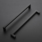 Ravinte 10 Pack Black Cabinet Pulls 10 Inch Square Kitchen Cabinet Handles Matte Black Kitchen Hardware for Drawer Pulls Drawer Handles Come with Screwdriver
