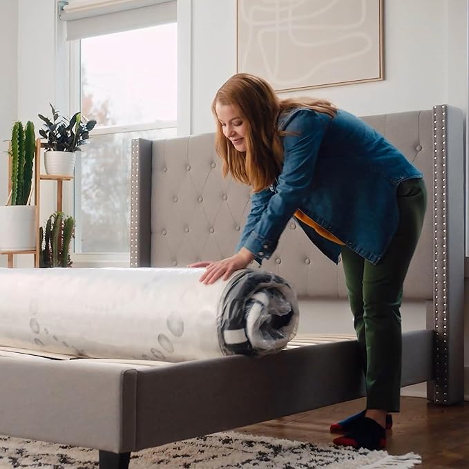 Flash Furniture Capri Comfortable Sleep 12" Hybrid Pocket Spring and Foam Mattress in a Box, Foam Pocket Spring Hybrid Mattress for Pressure Relief, Twin