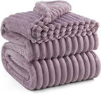 Bedsure GentleSoft Light Purple California King Size Blanket for Couch - Cozy Soft Blankets for Women, Cute Small Fleece Throws for Girls, Birthday Gifts for Women, 102x96 Inches