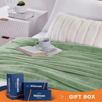 Walensee Fleece Blanket Plush Throw Fuzzy Lightweight (Twin Size 60x80 Sage Green) Super Soft Microfiber Flannel Blankets for Couch, Bed, Sofa Ultra Luxurious Warm and Cozy for All Seasons