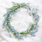 Babys Breath Artificial Flowers,30 Pcs Gypsophila Real Touch Flowers for Wedding Party Home Garden Decoration 16.6inch Blue