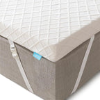 RECCI 2 Inch Twin Size Mattress Topper, 100% CertiPUR-US Certified Memory Foam, Pressure Relieving, Removable & Washable Cover, Ideal for Bedroom, Guestroom, College Dorms