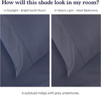 California Design Den Twin XL Sheet Sets - Soft 400 Thread Count Sateen, Natural 100% Cotton Sheets with Deep Pockets, Cooling and Durable Bedding Set - Indigo Dusty Blue