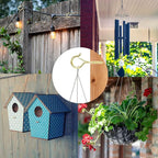 36 PCS Q-Hanger Hooks, Screw Hooks for Outdoor String Lights, Safety Buckle Design Cup Eye Hook for Hanging Christmas Lights, Plants, Mounted on Wall Ceiling, Include 1 Wing Nut Driver, Gold